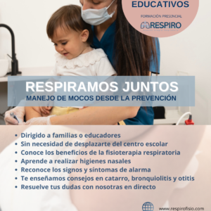 TALLER FISIOTERAPIA RESPIRATORIA PARA ESCUELAS INFANTILES