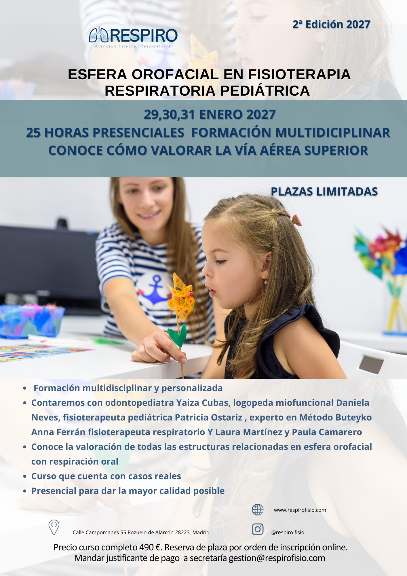 III EDICIÓN CURSO MULTIDISCIPLINAR MANEJO ESFERA OROFACIAL EN PEDIATRÍA