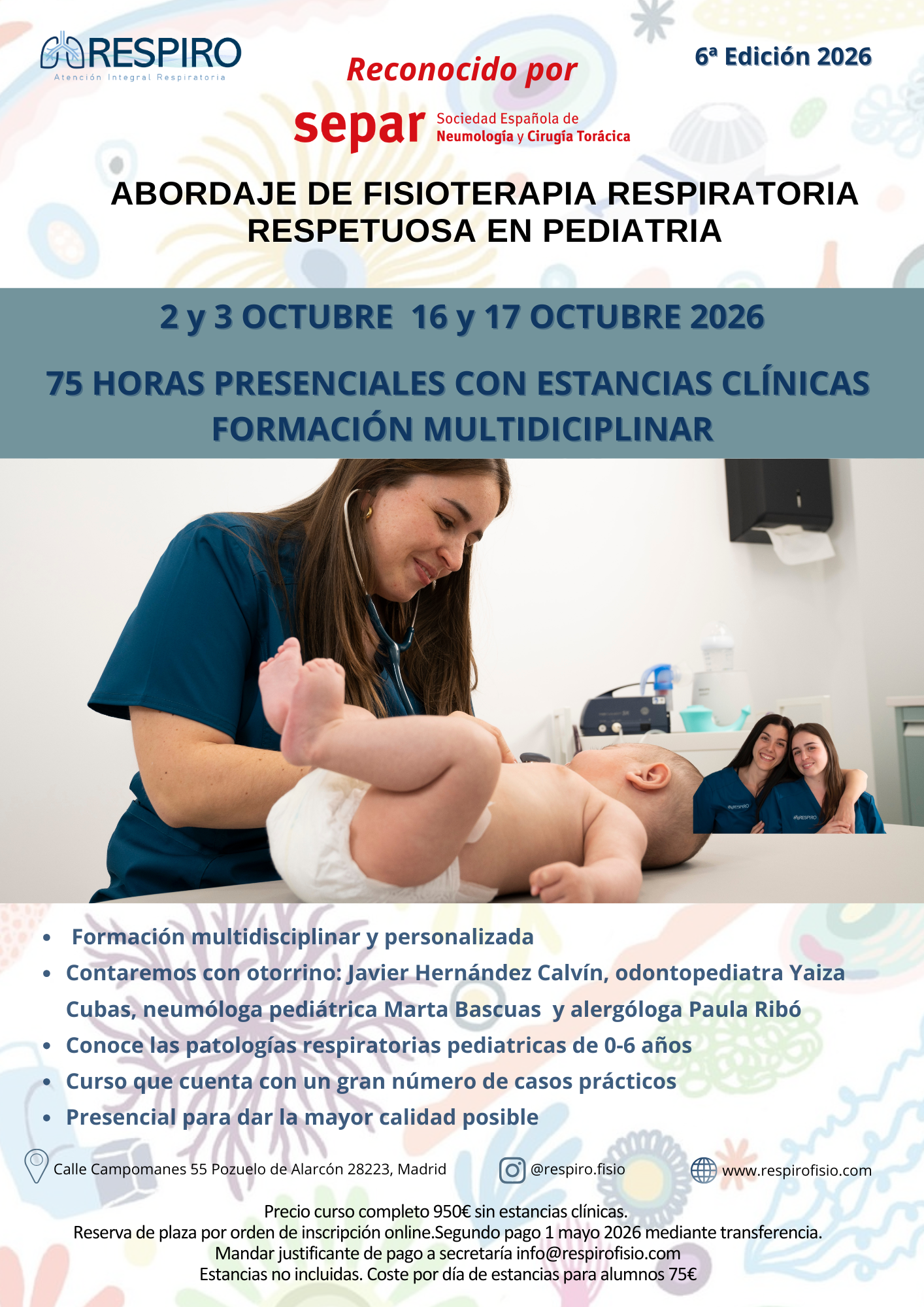 ABORDAJE DE FISIOTERAPIA RESPIRATORIA RESPETUOSA EN PEDIATRÍA OCTUBRE 2026 2º GRUPO