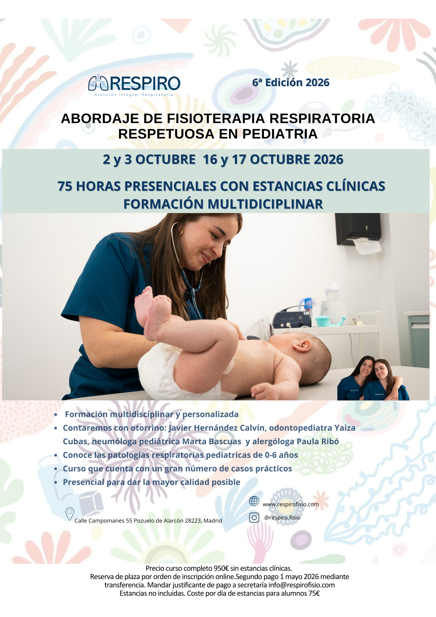 ABORDAJE DE FISIOTERAPIA RESPIRATORIA RESPETUOSA EN PEDIATRÍA OCTUBRE 2026 2º GRUPO