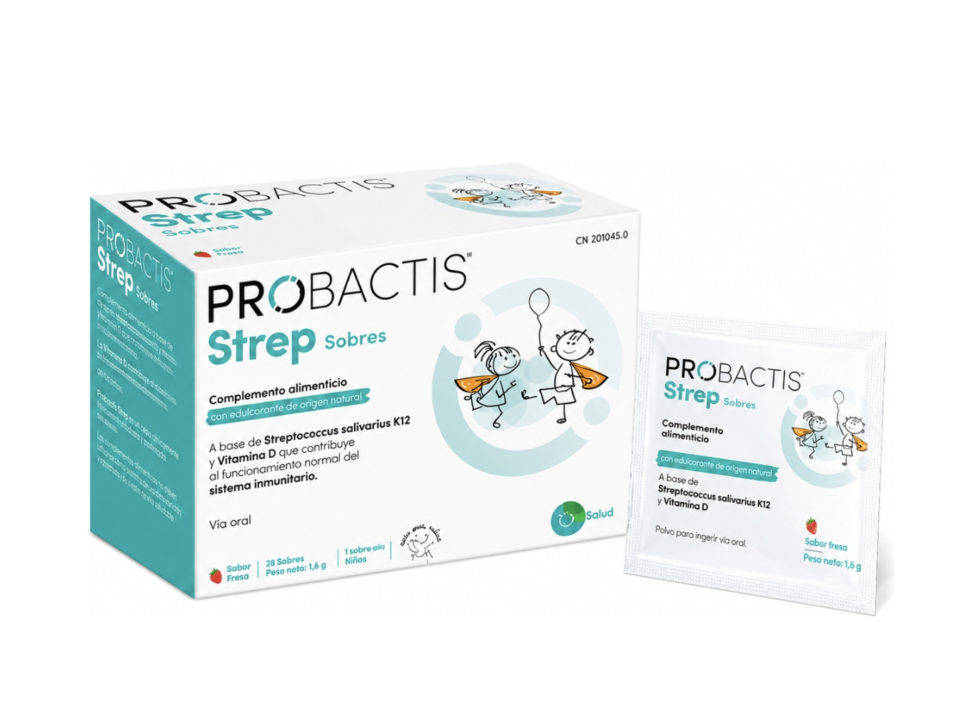 PROBACTIS STREP KIDS SOBRES SABOR FRESA